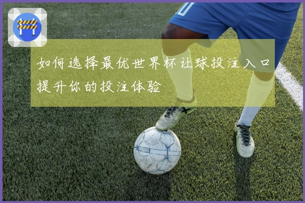 如何选择最优世界杯让球投注入口提升你的投注体验